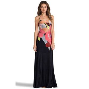 Trina Turk Black Floral Maxi Dress